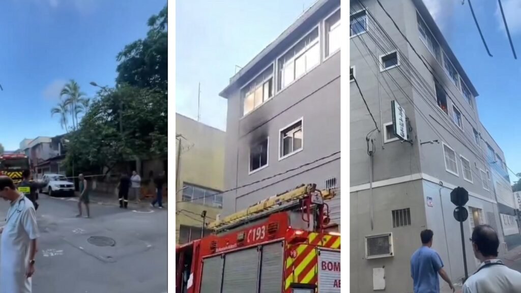 Incêndio em clínica de Vila Velha