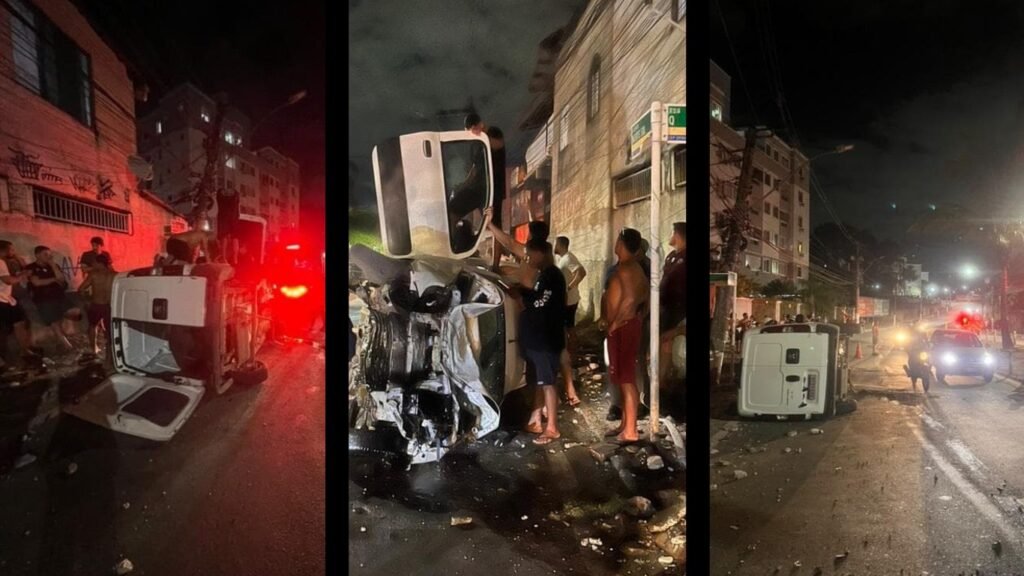 Jovem perde o controle do veículo e colide contra poste no município da Serra
