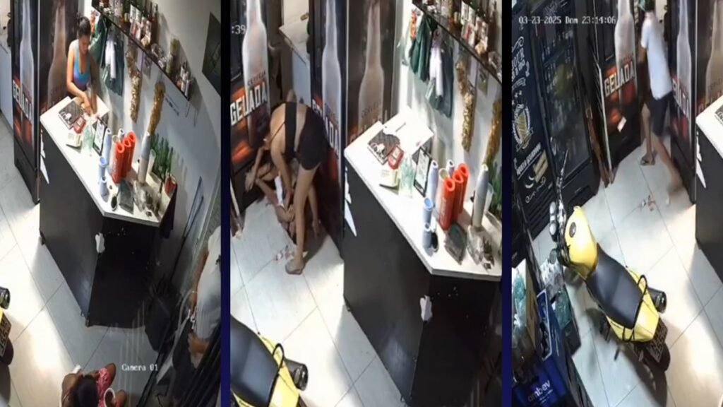 Ladrão tenta assaltar depósito e é agredido por pessoas que estavam no local