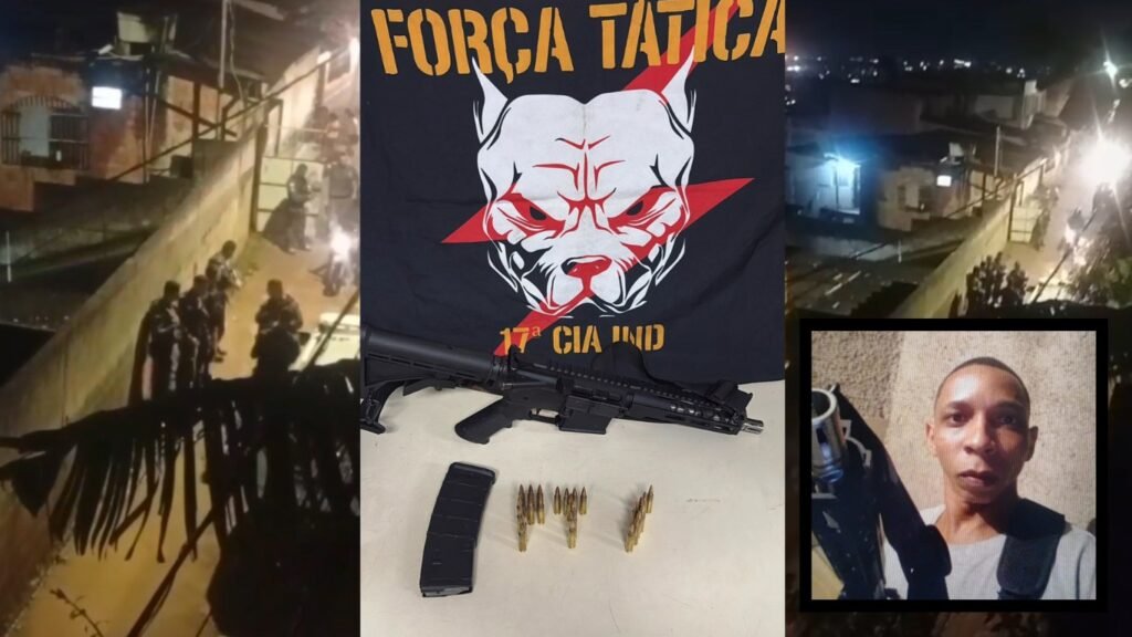 Homem armado com fuzil atira contra a polícia e acaba morto em Vila Velha