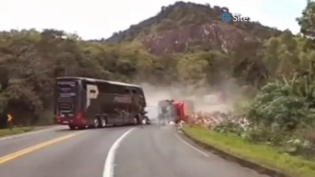 Tragédia na BR-101: colisão entre ônibus e carreta deixa três mortos e 27 feridos em Anchieta