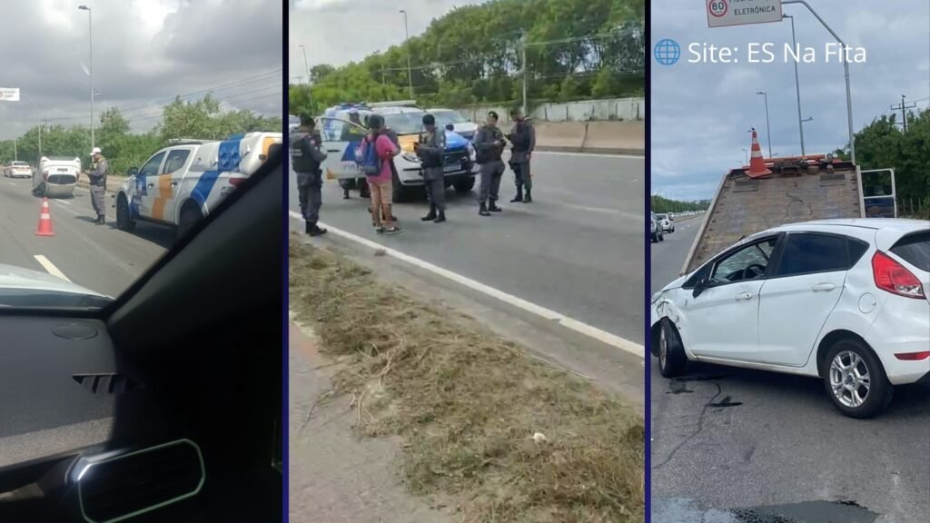 Criminoso audacioso rouba carro, capota com o veículo, furta moto e foge da polícia no município de Vitória