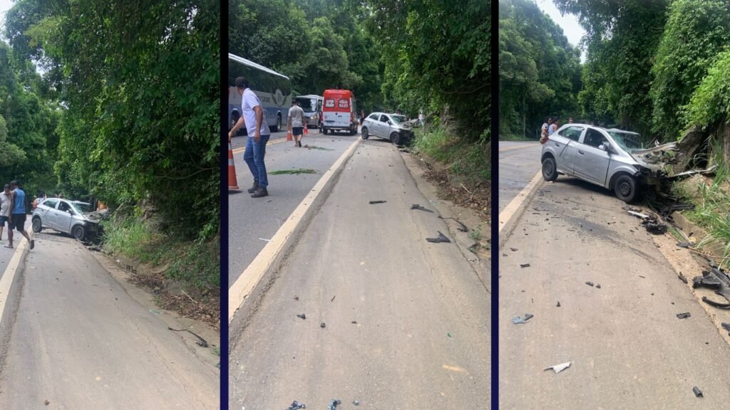 Mulher fica gravemente ferida após acidente entre carreta e carro em Aracruz