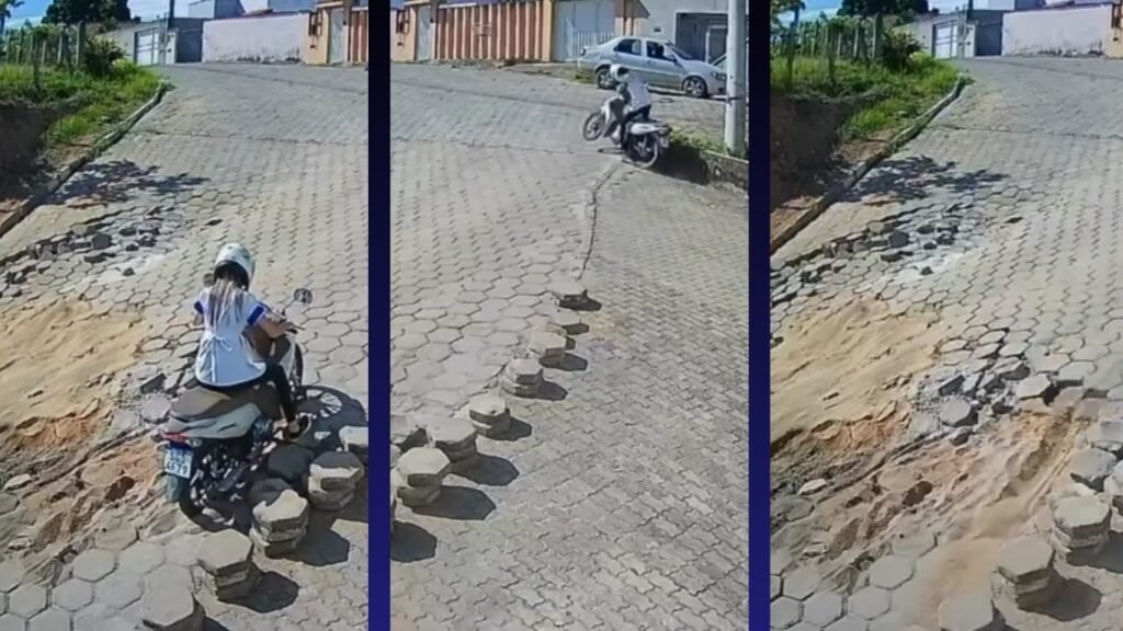 Ladeira de bairro na cidade de São Mateus apresenta perigo e vários acidentes são registrados no local