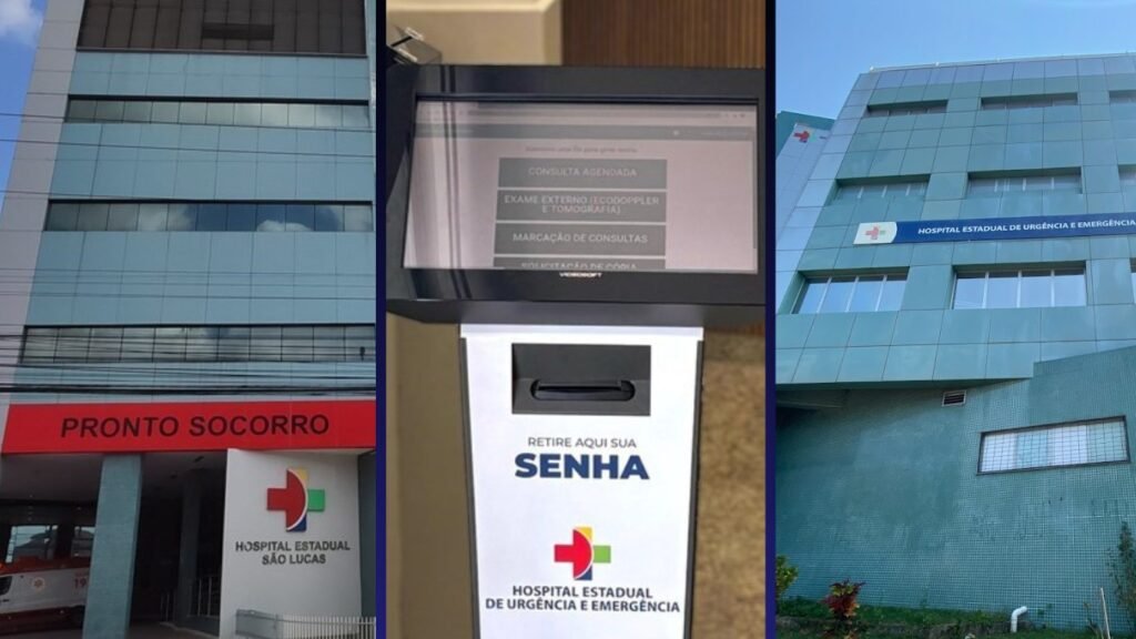 Governo investe dinheiro em totens de autoatendimento para melhorar atendimento no Hospital Estadual de Urgência e Emergência São Lucas, em Vitória