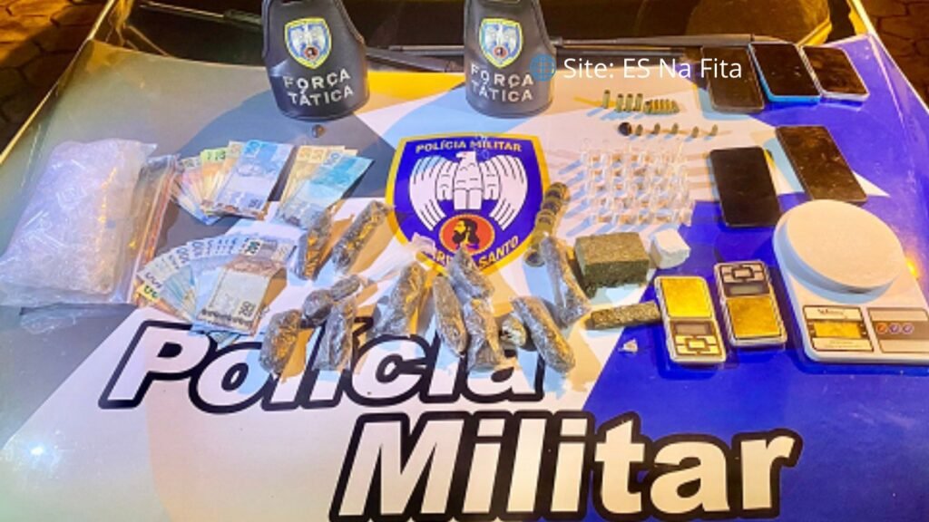 Operação da Polícia Militar encontra quatro suspeitos com drogas e munições em São Gabriel da Palha