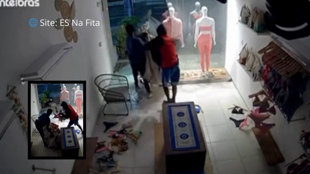 Loja de roupas fitness é invadida e furtada por ladrões em Vila Velha