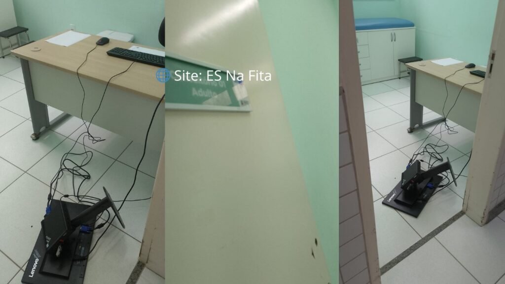 Paciente quebra computador de consultório em confusão no PA de Cariacica