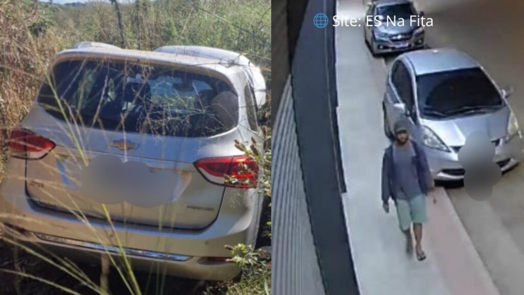 Carro de família assaltada ao sair de circo é encontrado depenado em Cachoeiro