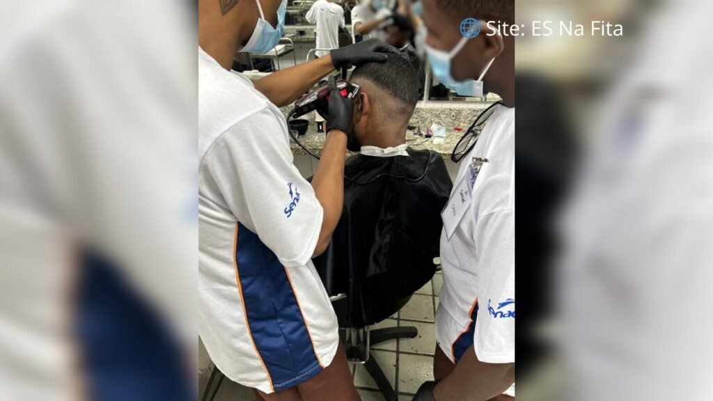 Internos de Vila Velha recebem curso de barbeiro em parceria entre Sejus e Senac-ES