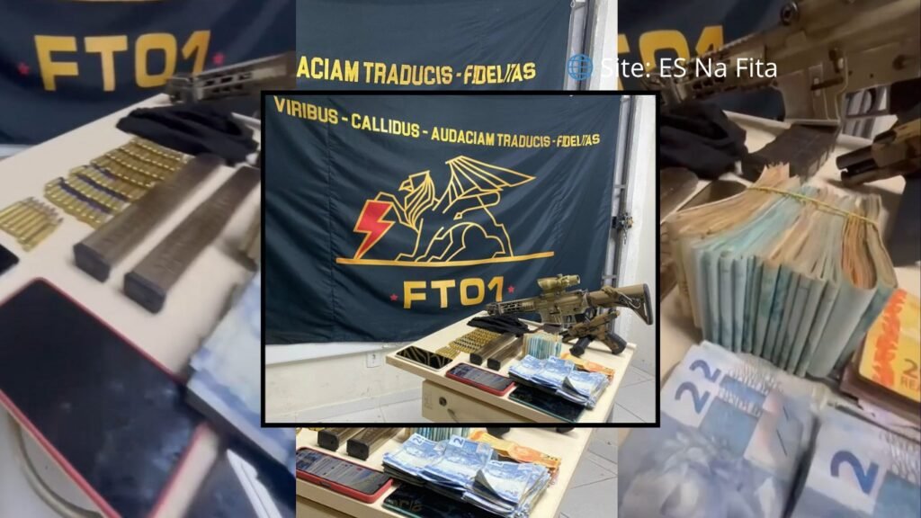 Jovem é preso com fuzil, pistola e munições em casa em Vitória