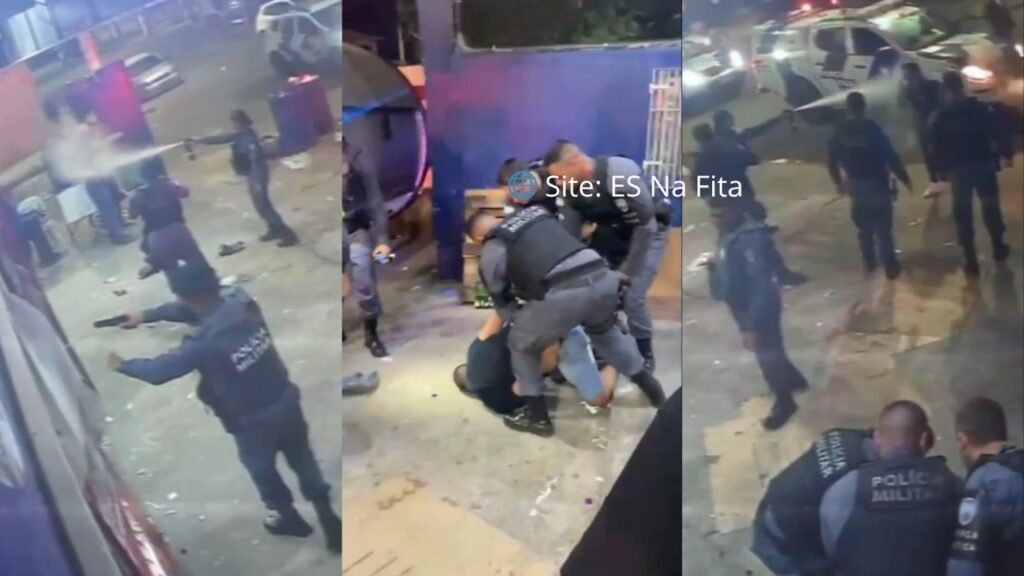 Polícia Militar usa spray de pimenta e força física durante abordagem na Serra