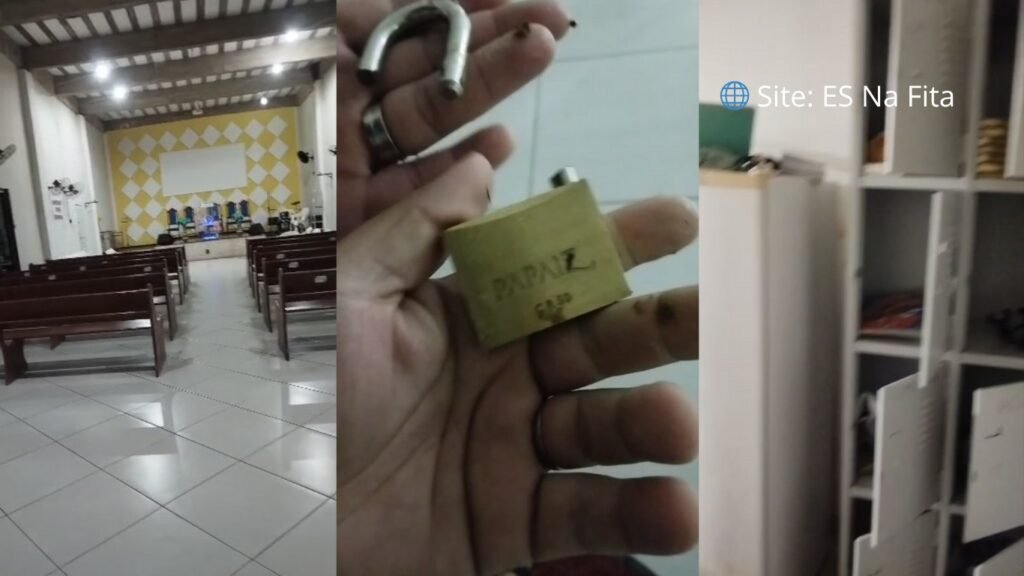 Criminosos arrombam igreja e furtam equipamentos de som e dinheiro em Cariacica