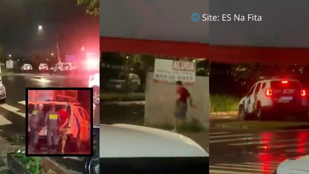 Homem foge de blitz, bate em muro e tenta correr da PM em Vila Velha