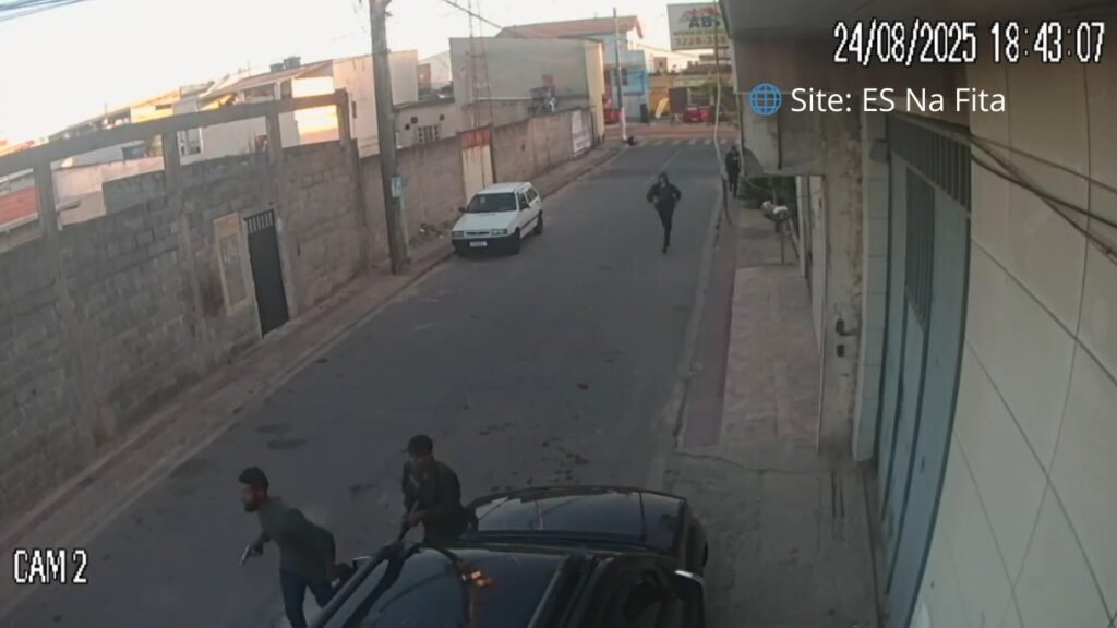 Vídeo mostra fuga de criminosos após ataque que matou menina de seis anos na Serra