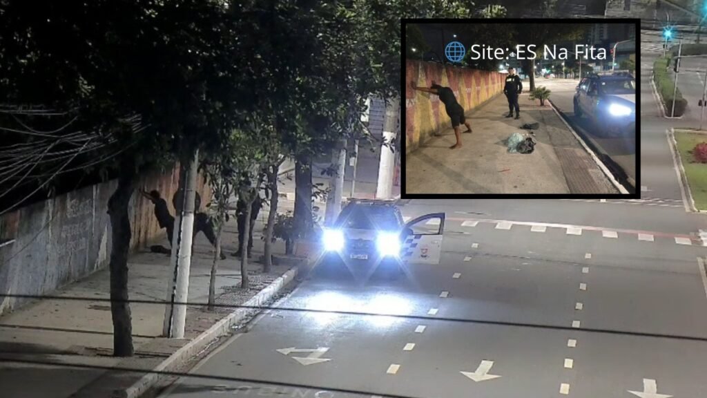 Homem é detido com faca após furtar fios na Reta da Penha, em Vitória