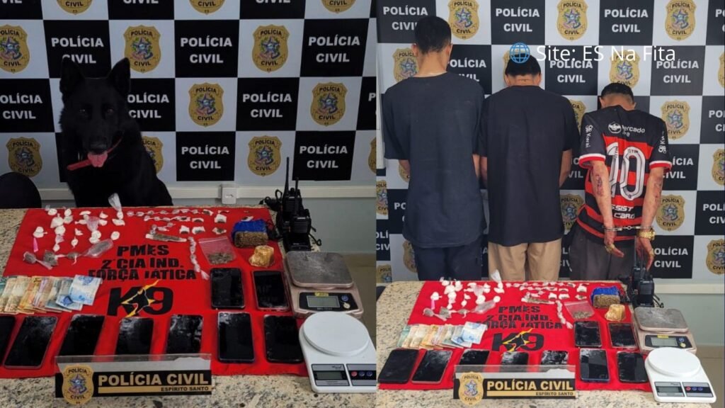PCES e PMES prendem suspeitos e apreendem drogas durante operação em Afonso Cláudio