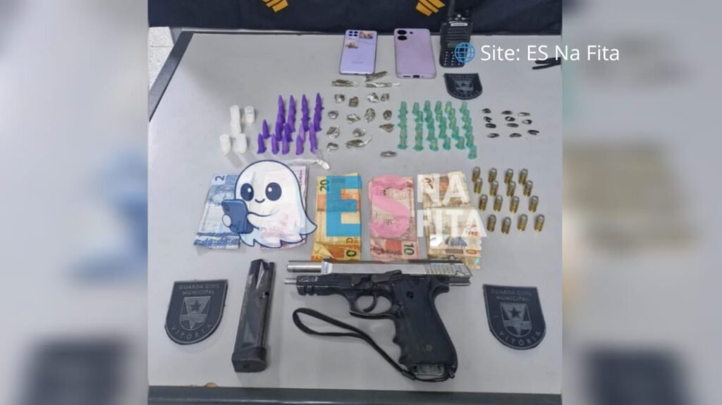 Guarda de Vitória apreende dois adolescentes com arma e drogas