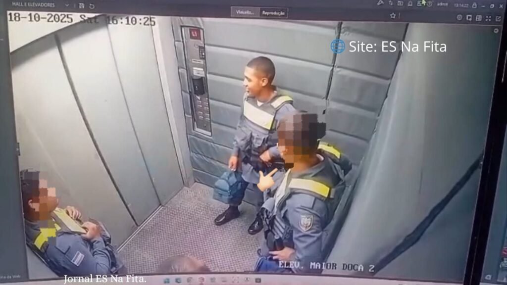 Aluno-soldado da PM dispara spray de pimenta em elevador de shopping no ES