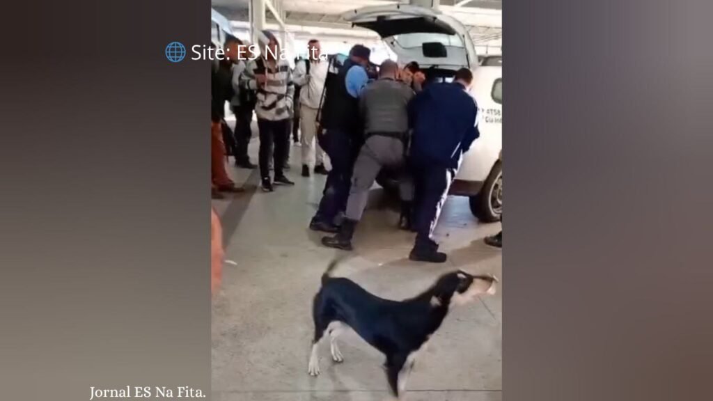 Homem surta dentro de terminal e acaba sendo preso em Vila Velha
