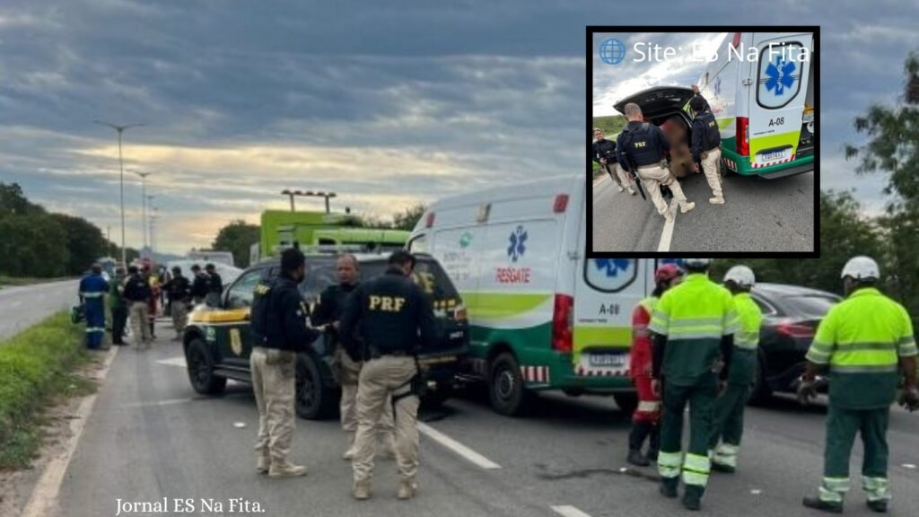 Bandidos assaltam motorista na Rodovia do Contorno e capotam com carro na fuga