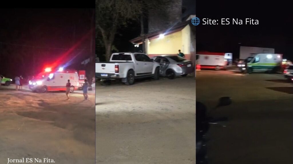 Caminhonete acerta moto, mata uma pessoa e bate em carro estacionado em Fundão