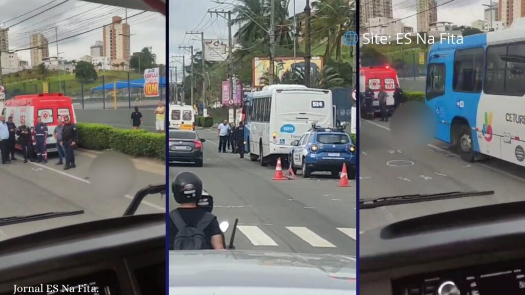 Pedestre morre atropelado por ônibus do Transcol, em Vila Velha