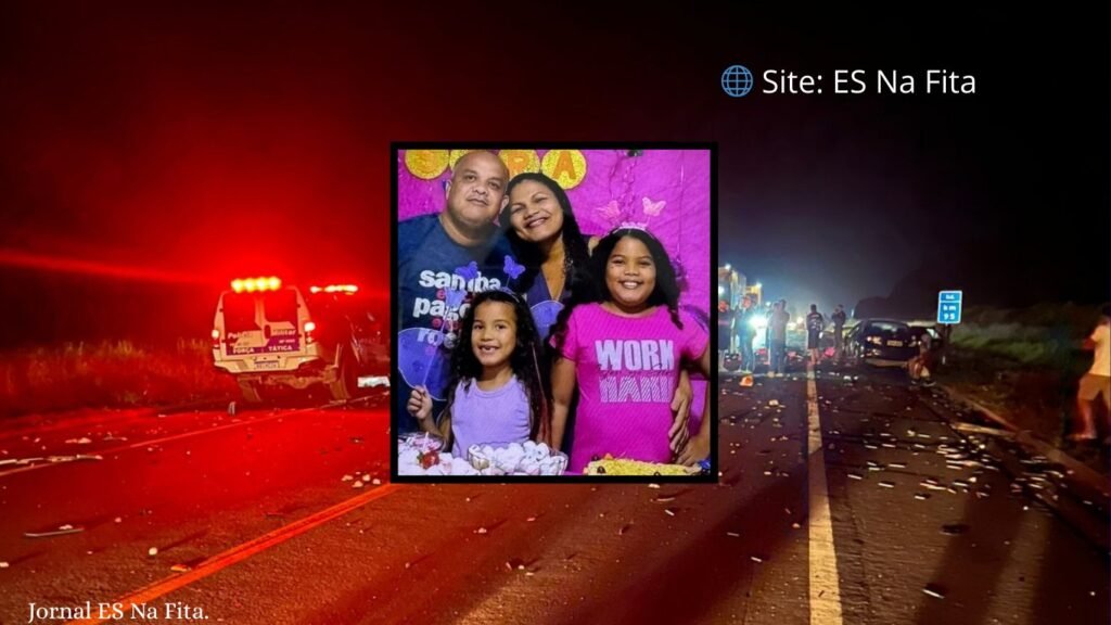 Família morta em acidente na BR-101 era de Cariacica e ia visitar parentes na Bahia.