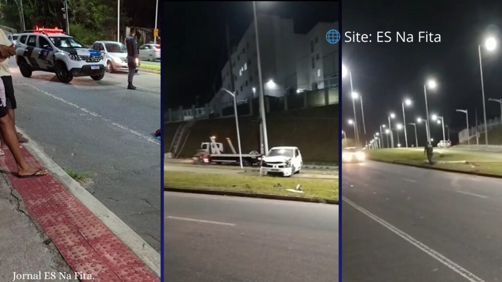 Jovem sem habilitação morre após bater em poste e capotar na Serra