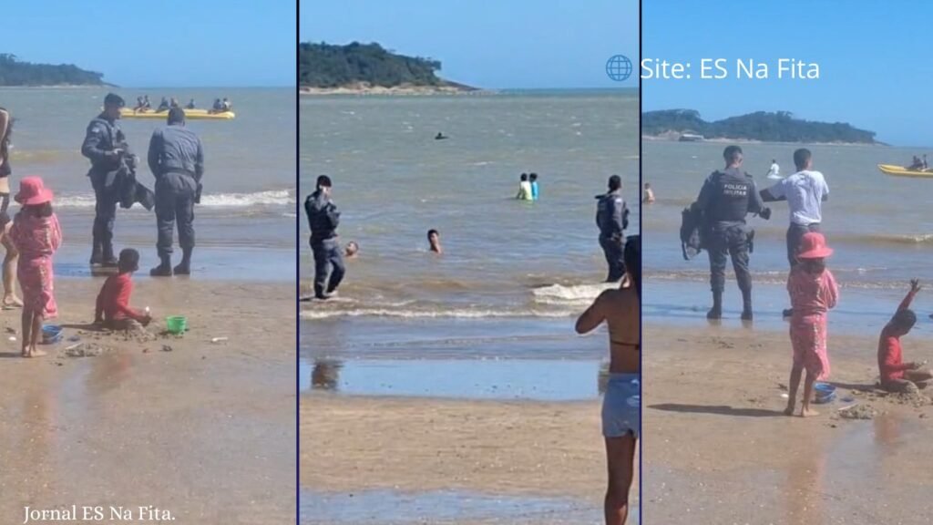 Homem é detido dentro do mar após perseguição policial em Piúma