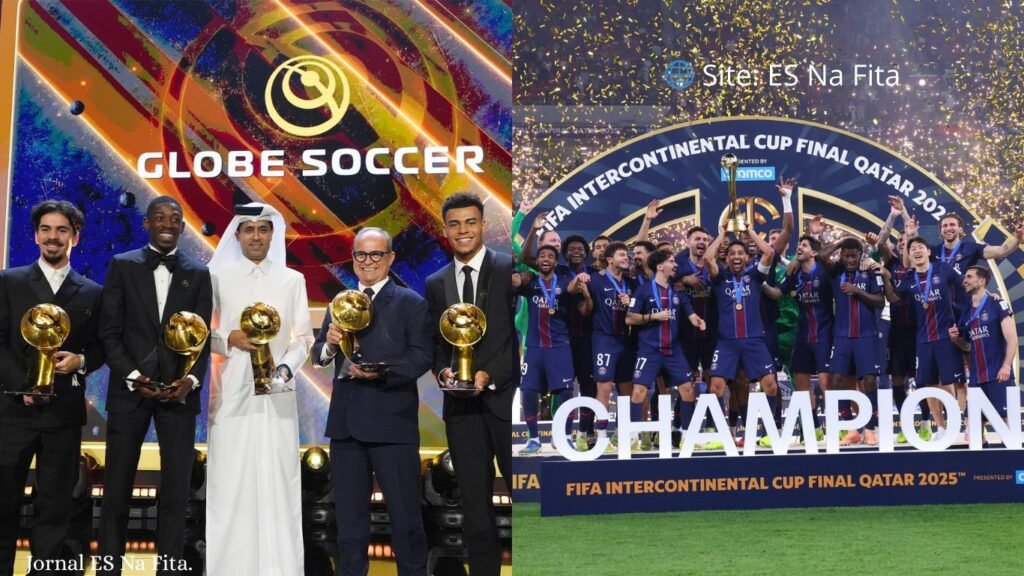 PSG é eleito o melhor clube de 2025 no Globe Soccer Awards