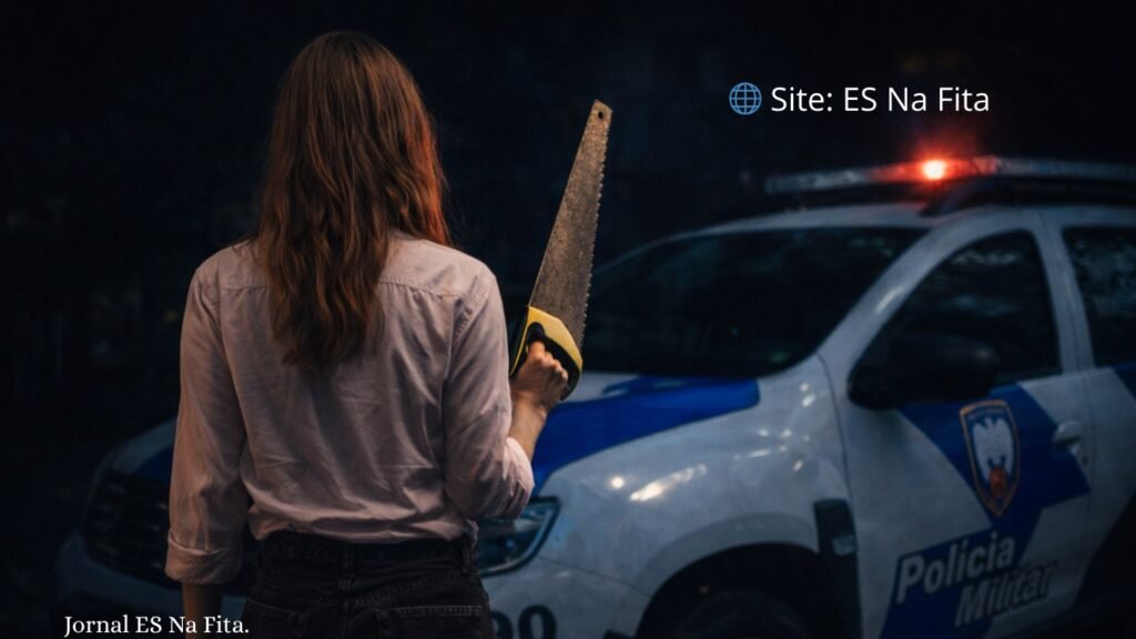 Mulher é presa após ferir companheiro com serrote durante briga em Ibiraçu