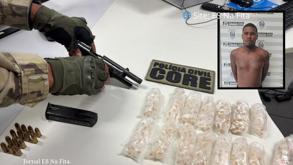 Traficante ligado ao CV é preso em condomínio de Guarapari.