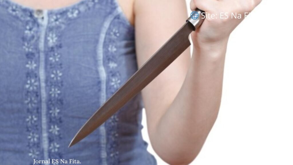 Mãe esfaqueia filho e é presa em Guarapari Mãe esfaqueia filho em Guarapari e vai para a prisão