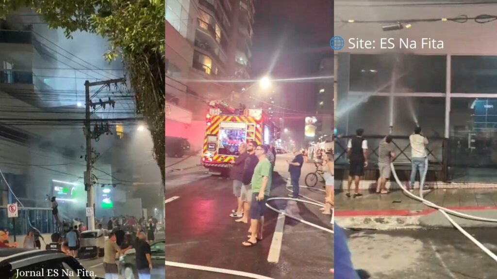 Vídeo: incêndio atinge loja de bicicletas elétricas em Itapuã e moradores ajudam a conter chamas em Vila Velha Incêndio atinge loja de bicicletas elétricas em Vila Velha.