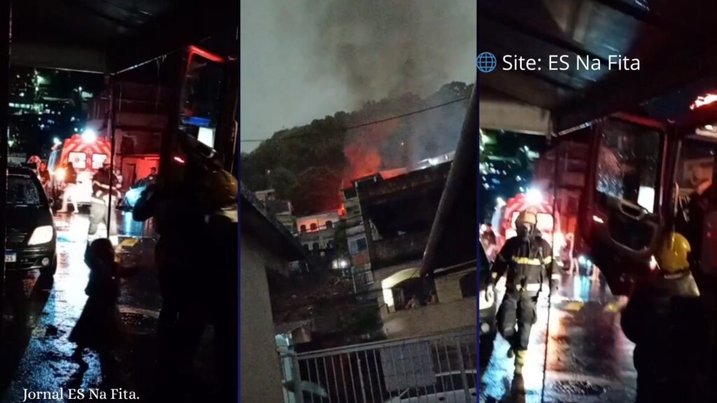 Explosão de botija de gás deixa 4 feridos e destrói casa em Vitória.