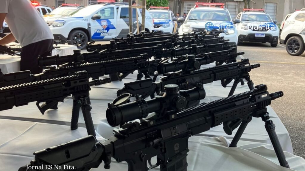 PMES recebe mais de mil fuzis de longo alcance e 39 viaturas semiblindadas.