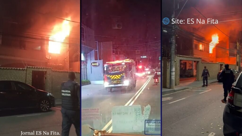Idosa e dois cães escapam ilesos de incêndio em casa em Colatina.