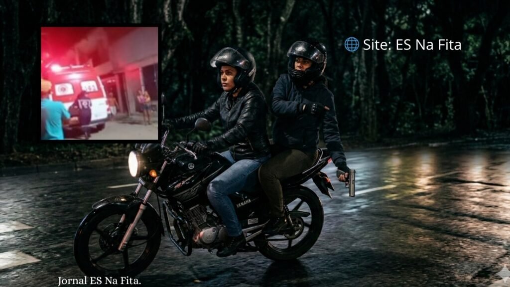 Mulher em moto atira na testa de homem e deixa vítima em estado gravíssimo em Piúma Mulher em moto atira contra homem em Piúma no Sul do ES.