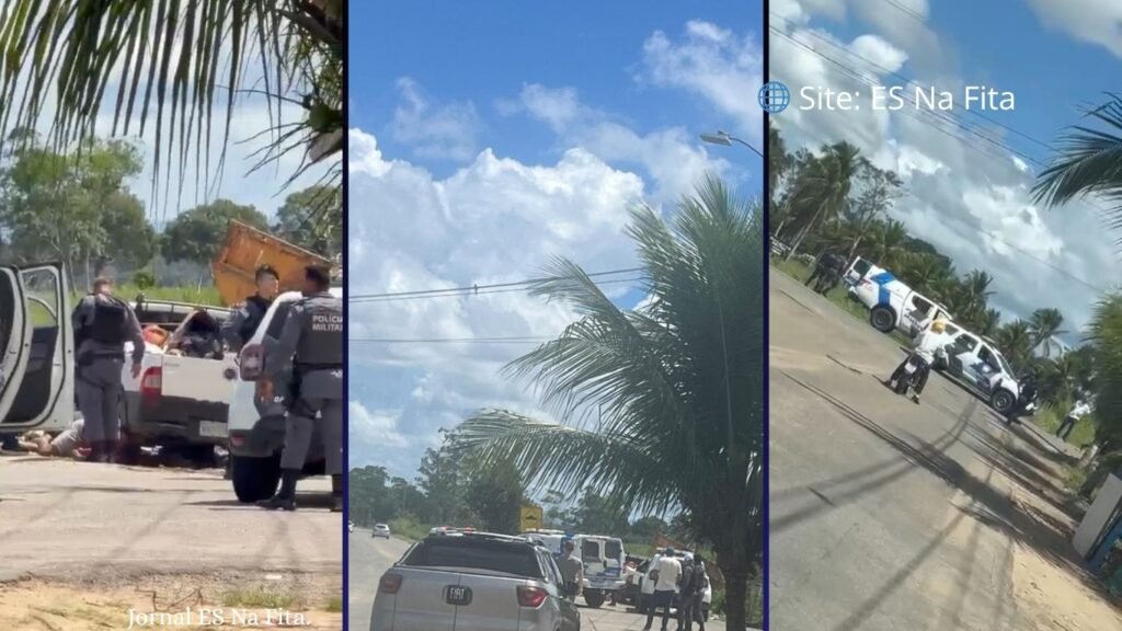 Confronto com morte em Linhares após suspeito tentar fugir de carro.
