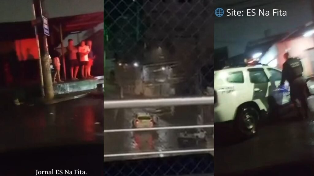 Vídeo: carro para e homem é executado com dezenas de tiros em pizzaria de Cariacica Bandidos dão mais de 50 tiros e matam homem em pizzaria lotada em Cariacica.