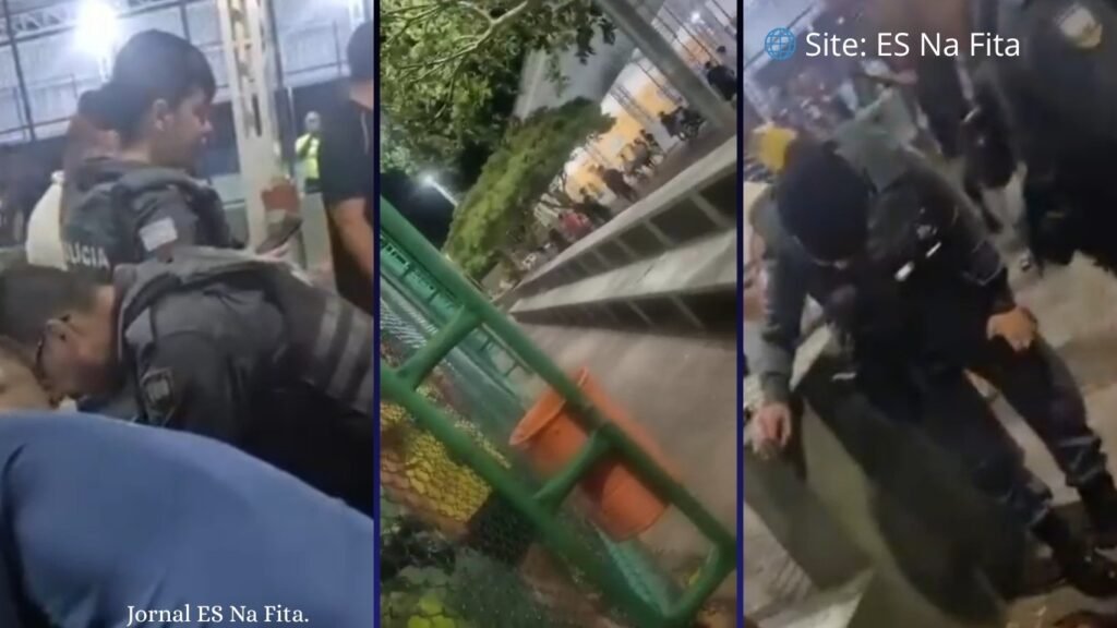 Homem é baleado ao tentar proteger companheira de tiros em praça de Vitória.