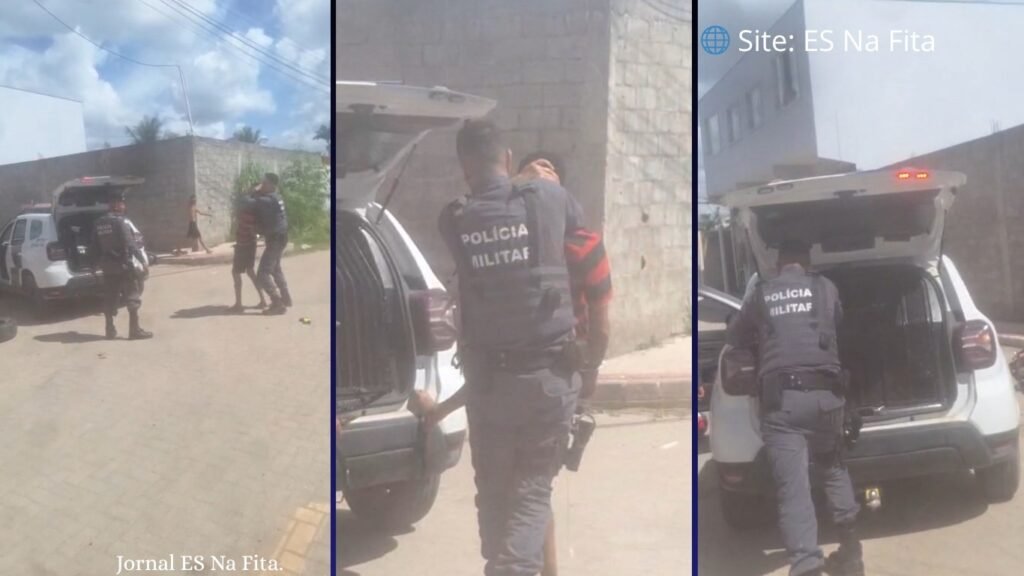 Motociclista finge convulsão e aperta partes íntimas de PM ao tentar fugir em Vila Velha.