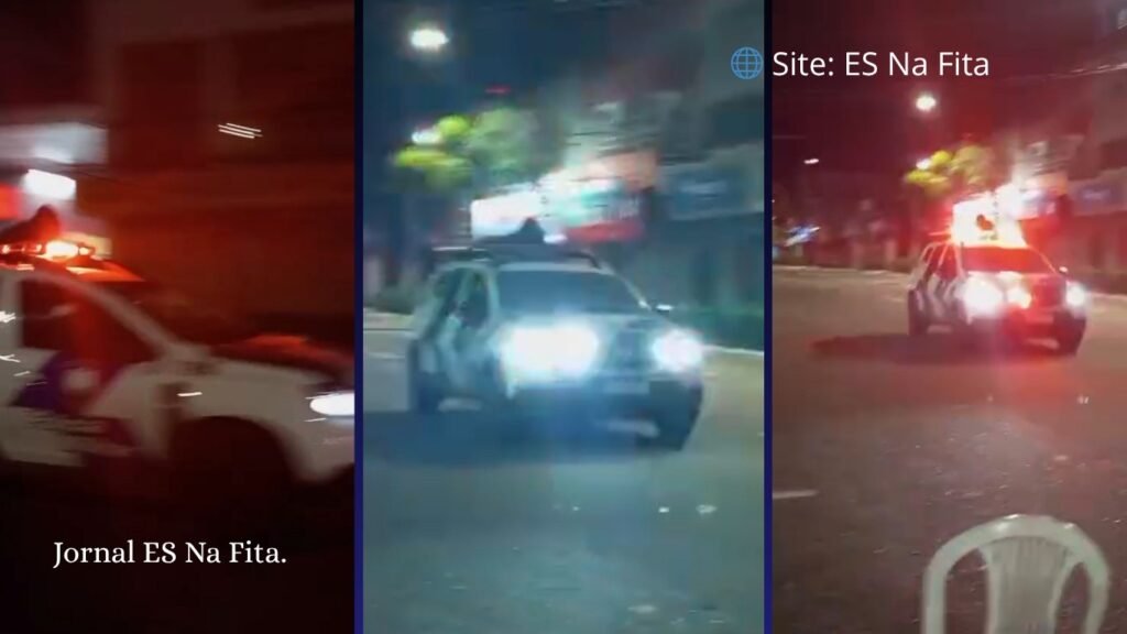 Homem se agarra a viatura da PM por 800 metros e é preso em Vila Velha.