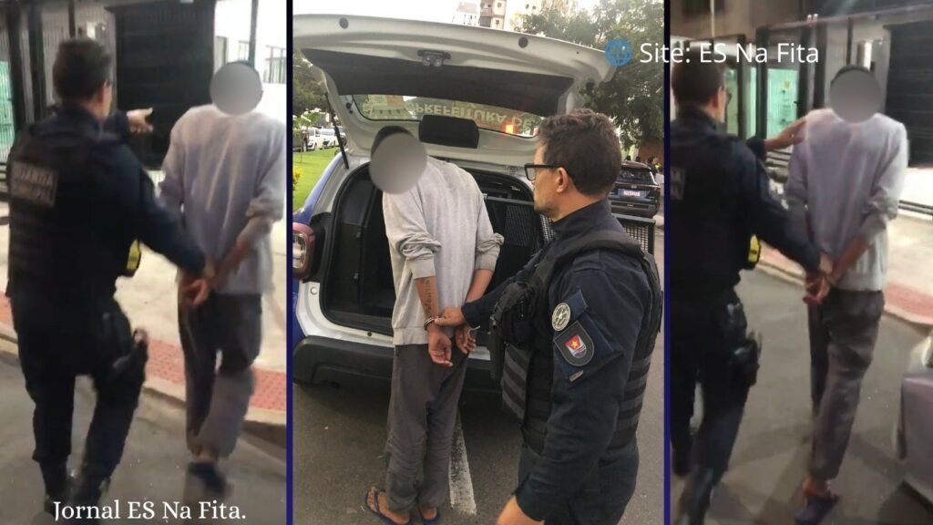 Homem é detido pela Guarda de Vitória após ser flagrado perseguindo a ex em Bento Ferreira.