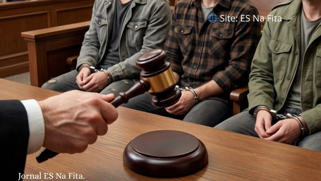 Homens são condenados a 140 anos de prisão por assassinato brutal de família em Linhares.