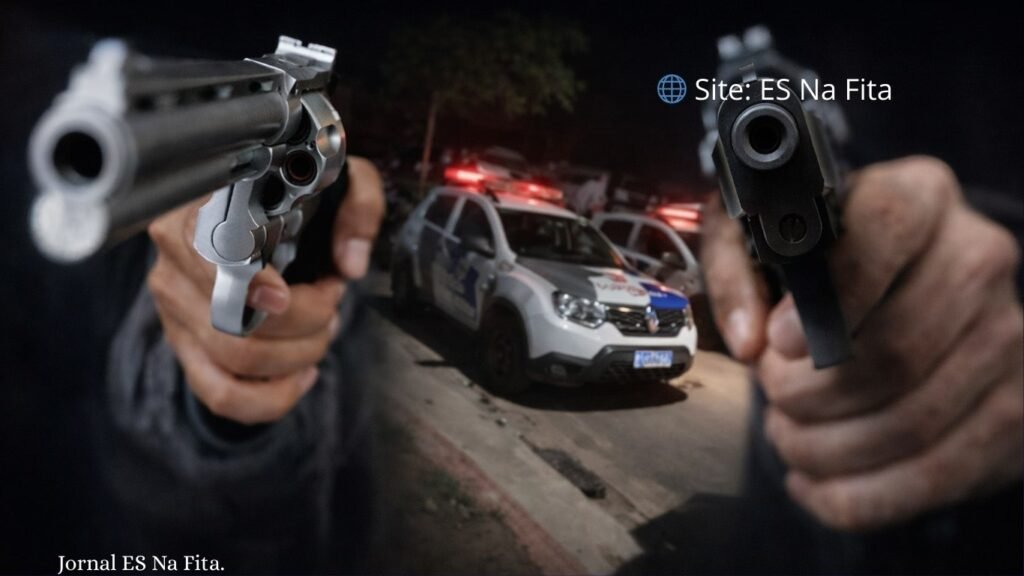 Policial militar é perseguido por criminosos e reage a tiros em Viana.