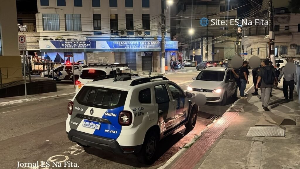 Policial penal atira em empresário após briga no Centro de Vitória.