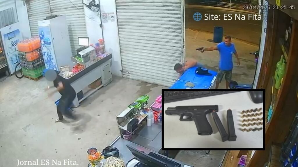 Policial e amigo envolvidos em briga que acabou com mulher baleada são presos na Serra.