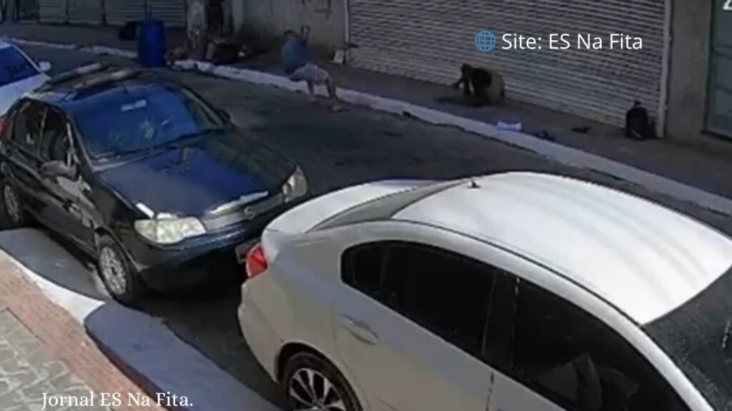 Homem em situação de rua tenta esfaquear militar e acaba sendo baleado em Guarapari.